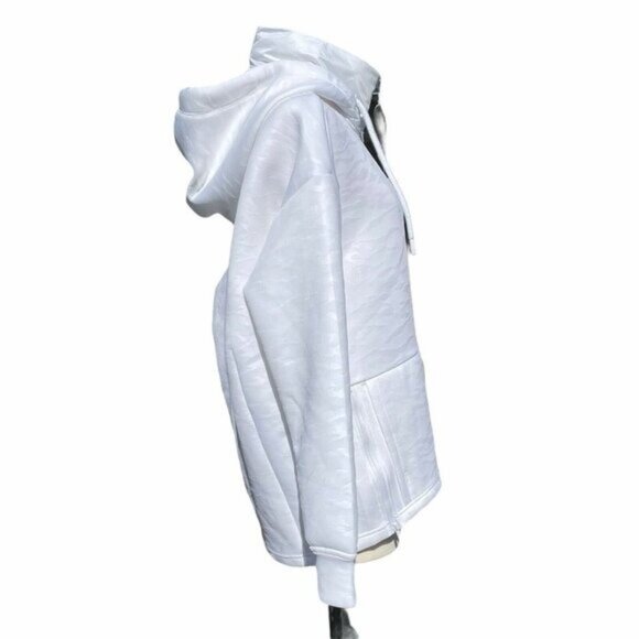 FABLETICS Lotta Removable Hood Zip Up Jacket White Camo - Picture 8 of 11